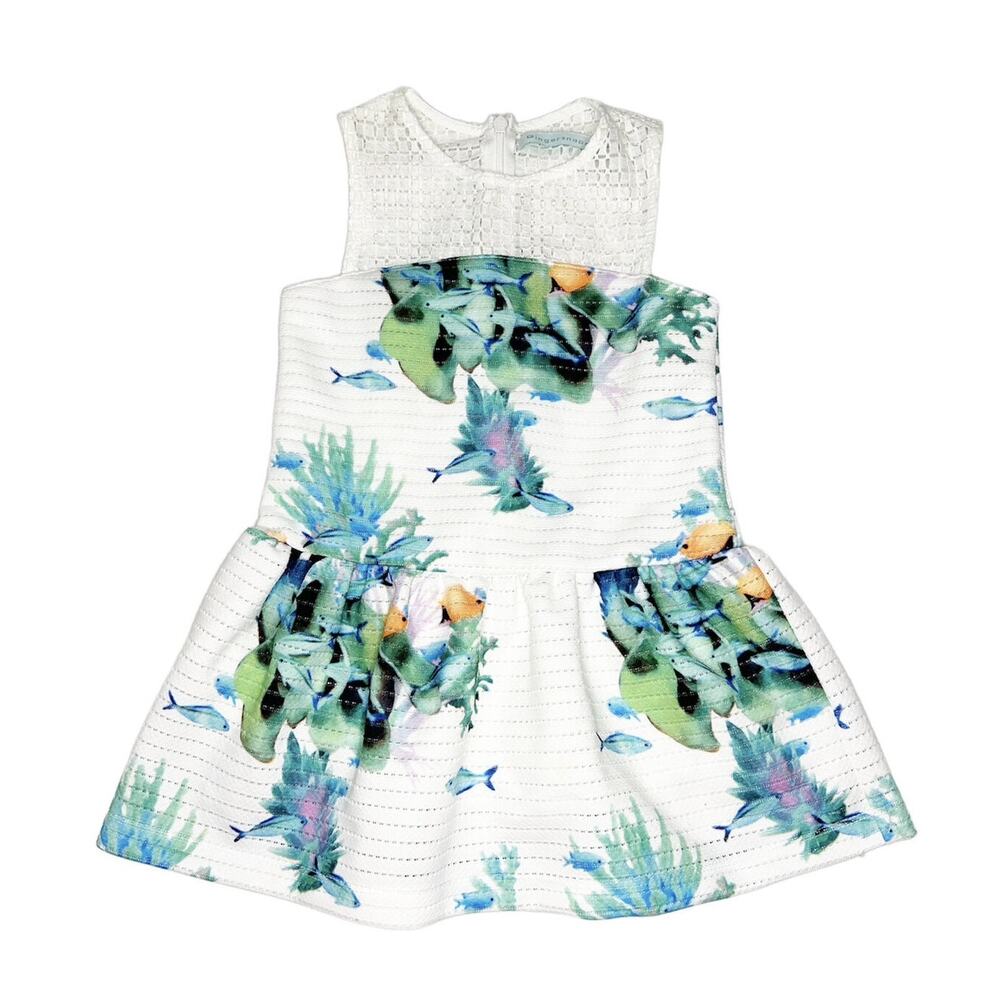 Gingersnaps Fish Print Dress Size 4
